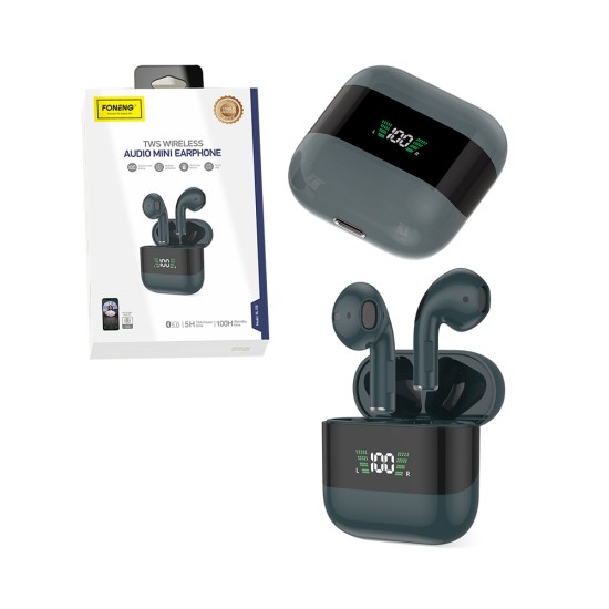 Foneng True Wireless Earbuds BL108 Steady Cyan Foneng True Wireless Earbuds BL108 Steady Cyan